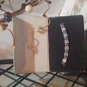 Vintage, Sarah Coventry silver bracelet, with original box